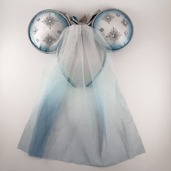 Disney Parks Frozen Elsa Ears Headband with Veil - Picture 4 of 5
